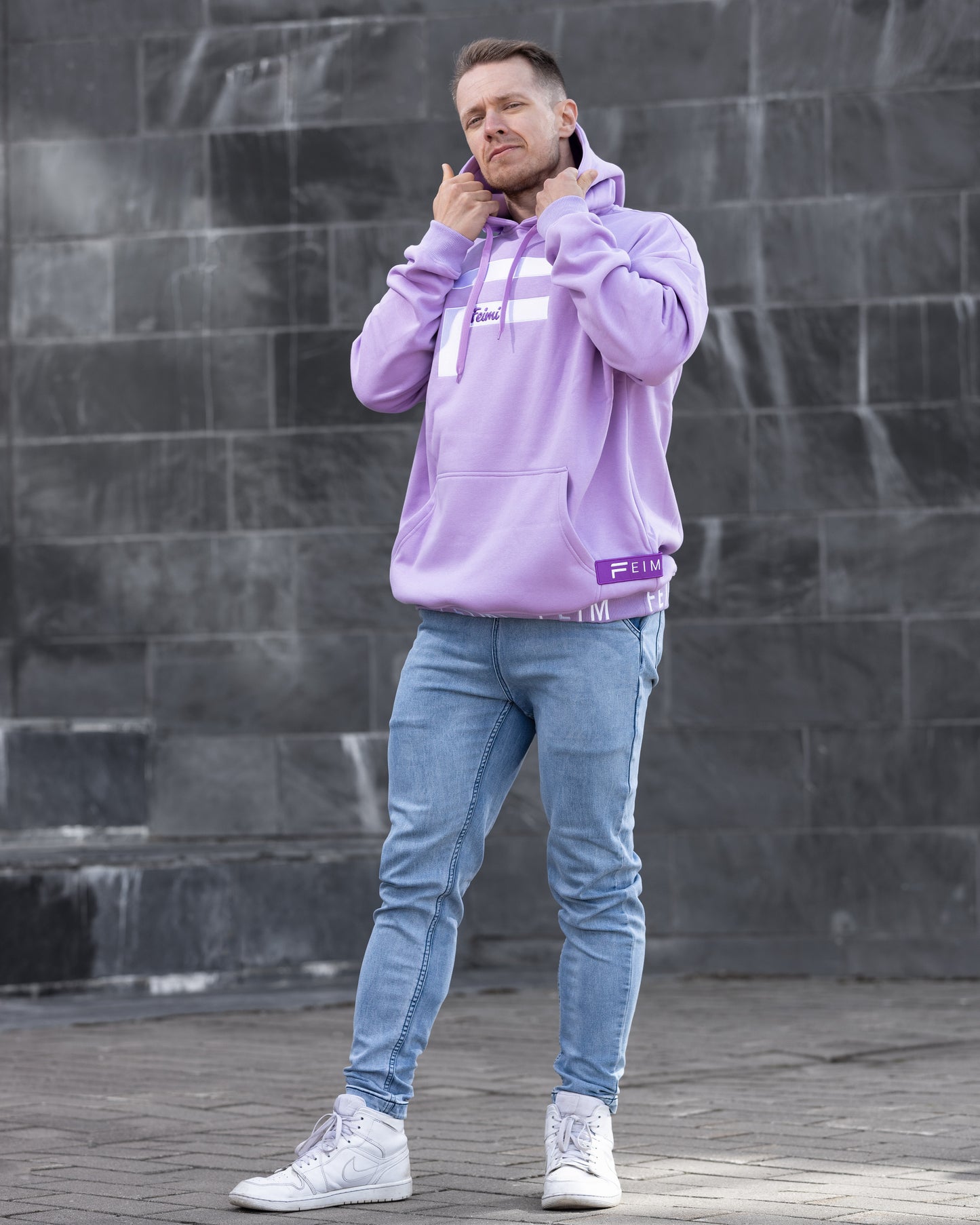 Purple UNISEX oversize huppari