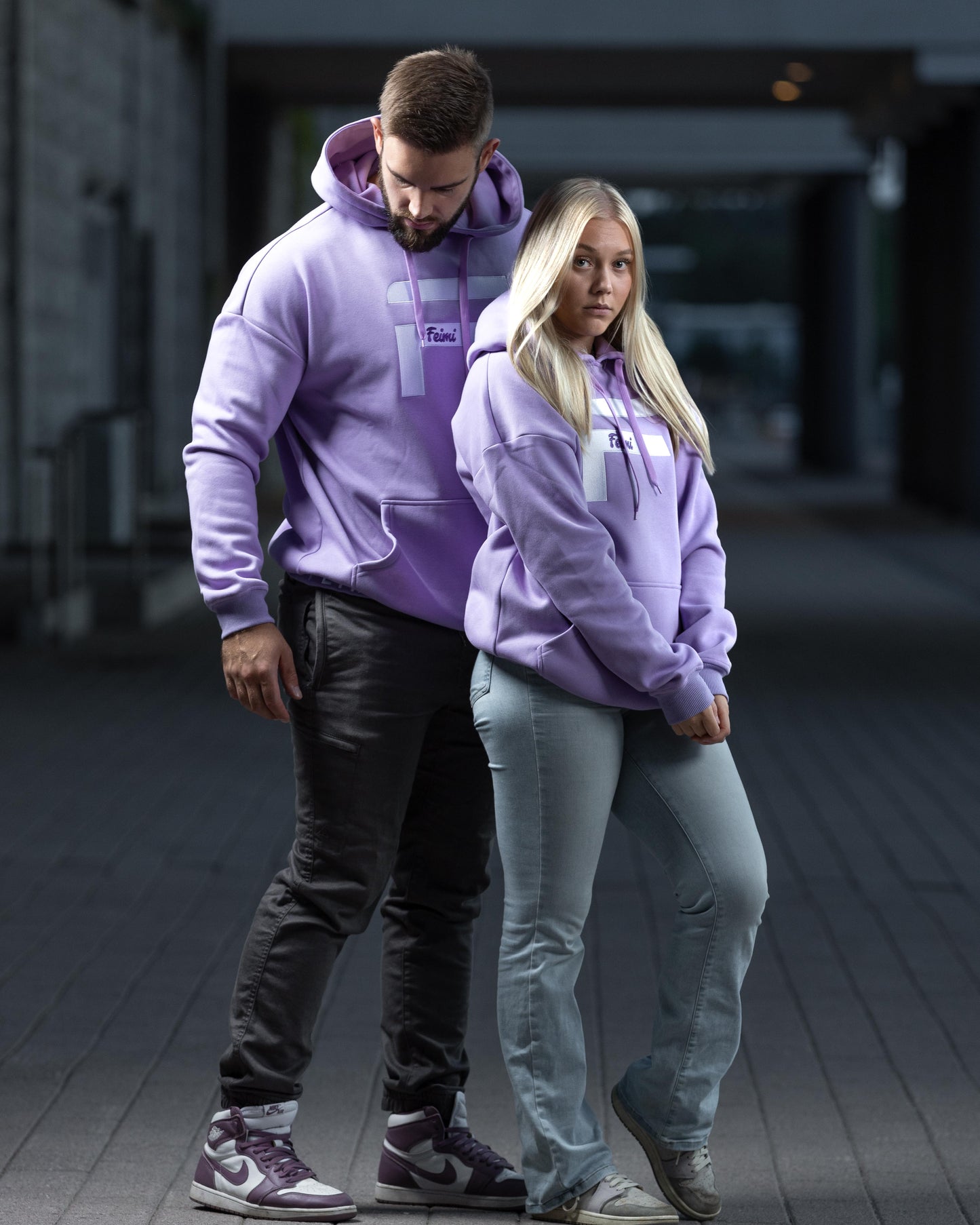 Purple UNISEX oversize huppari