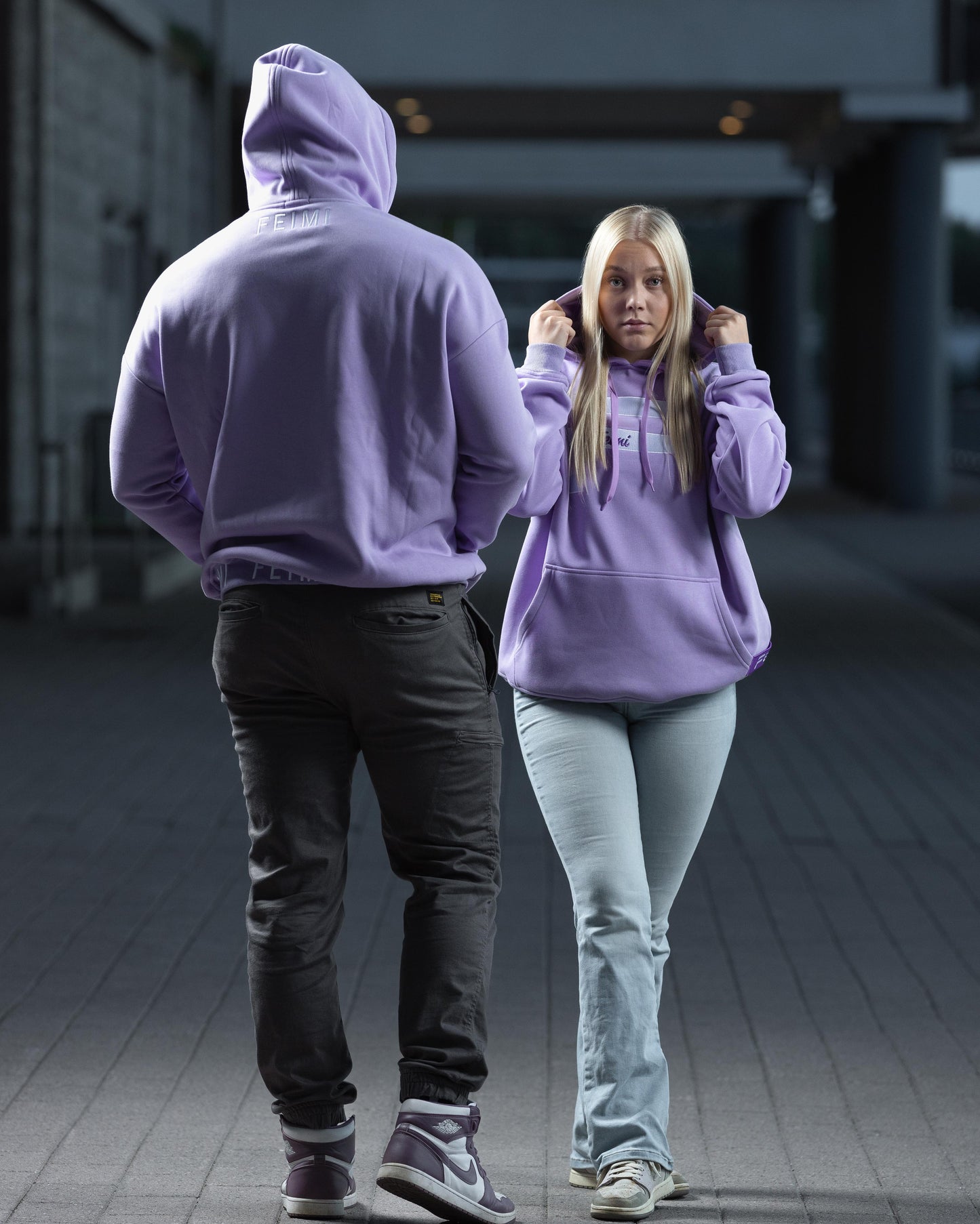 Purple UNISEX oversize huppari