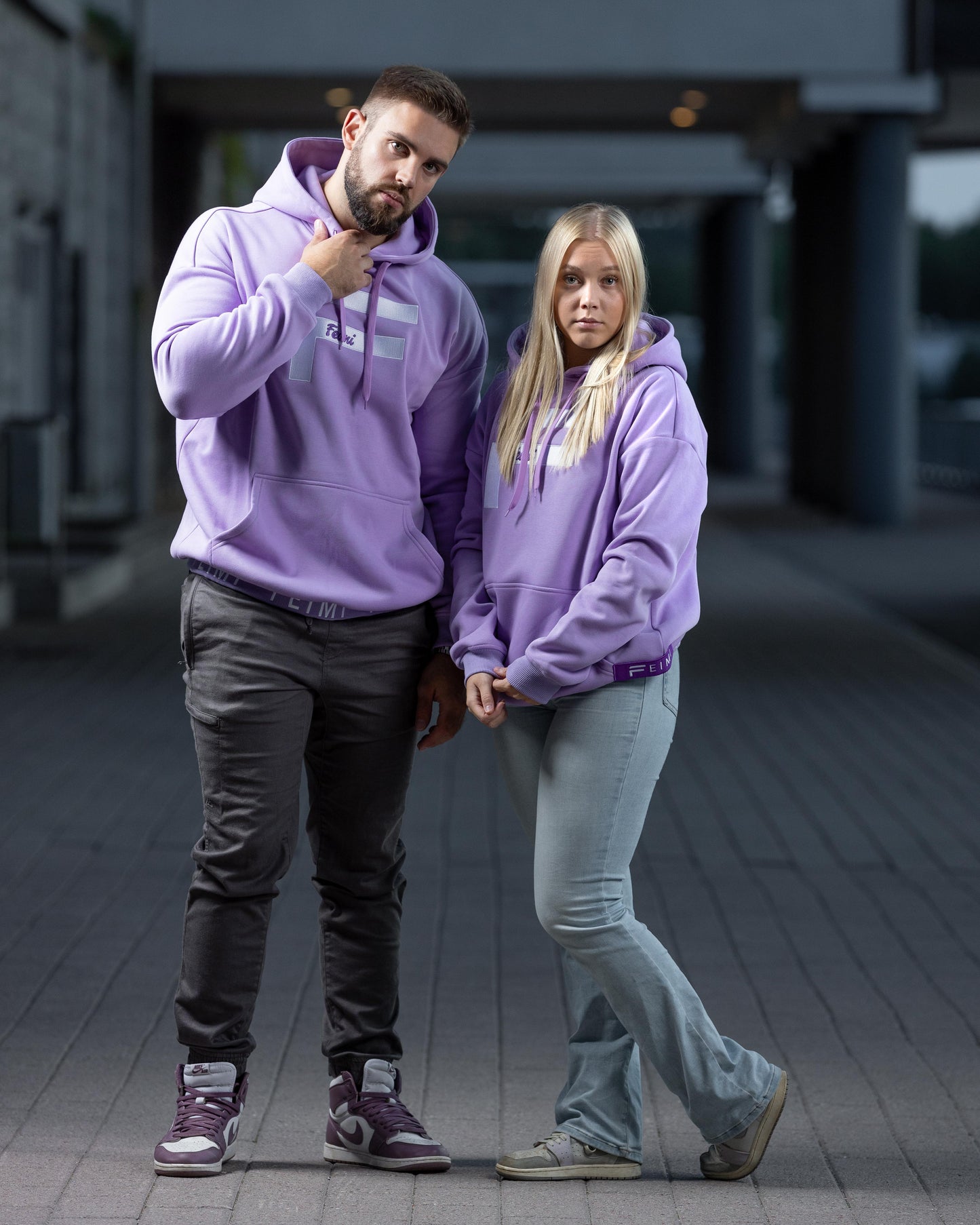 Purple UNISEX oversize huppari